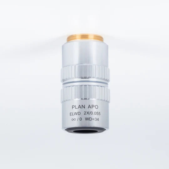 MOTIC Plan Apochromat Objective ELWD PLAN APO 2X/0.055 (WD=34mm) | (1101001700052) - Microscope Marketplace