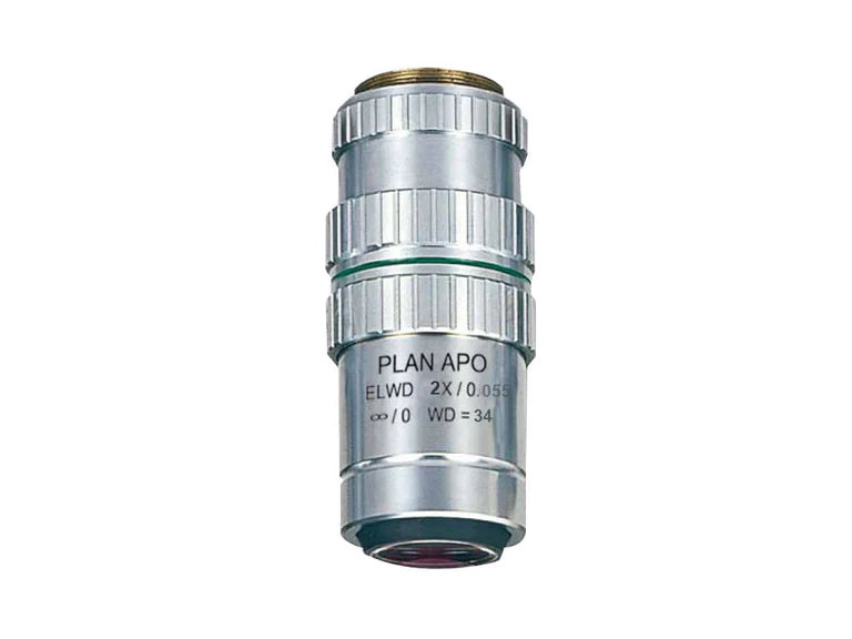 MOTIC Plan Apochromat Objective PA ELWD PLAN APO 2X/0.055 (WD=34mm) | (1101001700141) - Microscope Marketplace