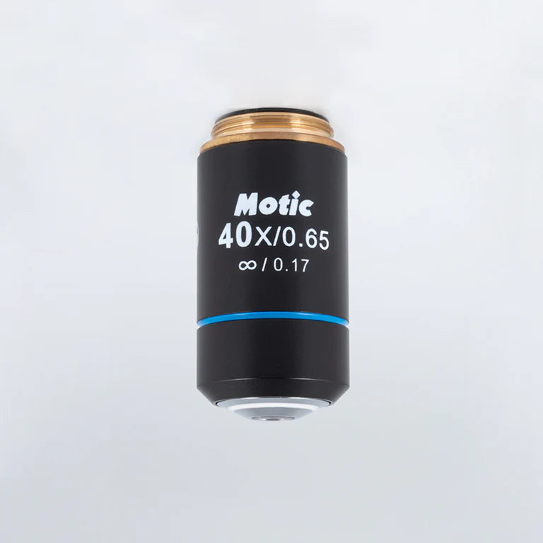 MOTIC Plan achromatic objective EC PL 40X/0.65/S (WD=0.5mm) | (1101001703231) - Microscope Marketplace
