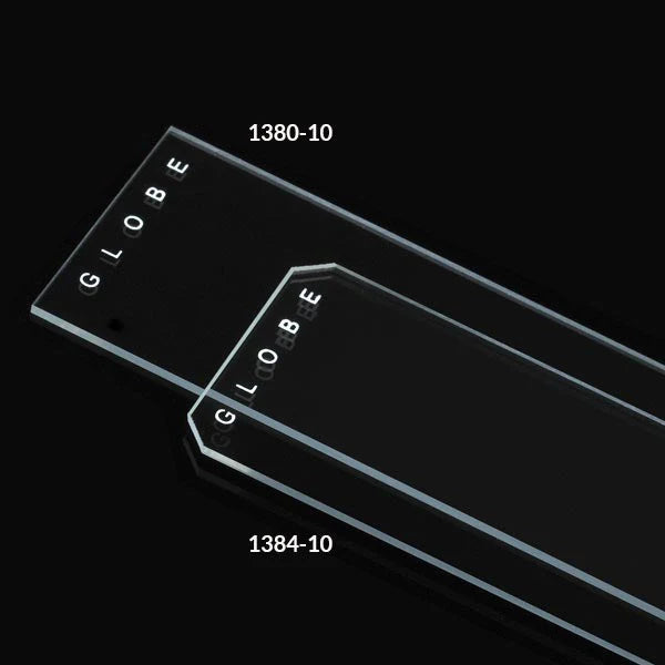 Globe Scientific Plain Diamond® White Glass Microscope Slides | 1380-10 - Microscope Marketplace