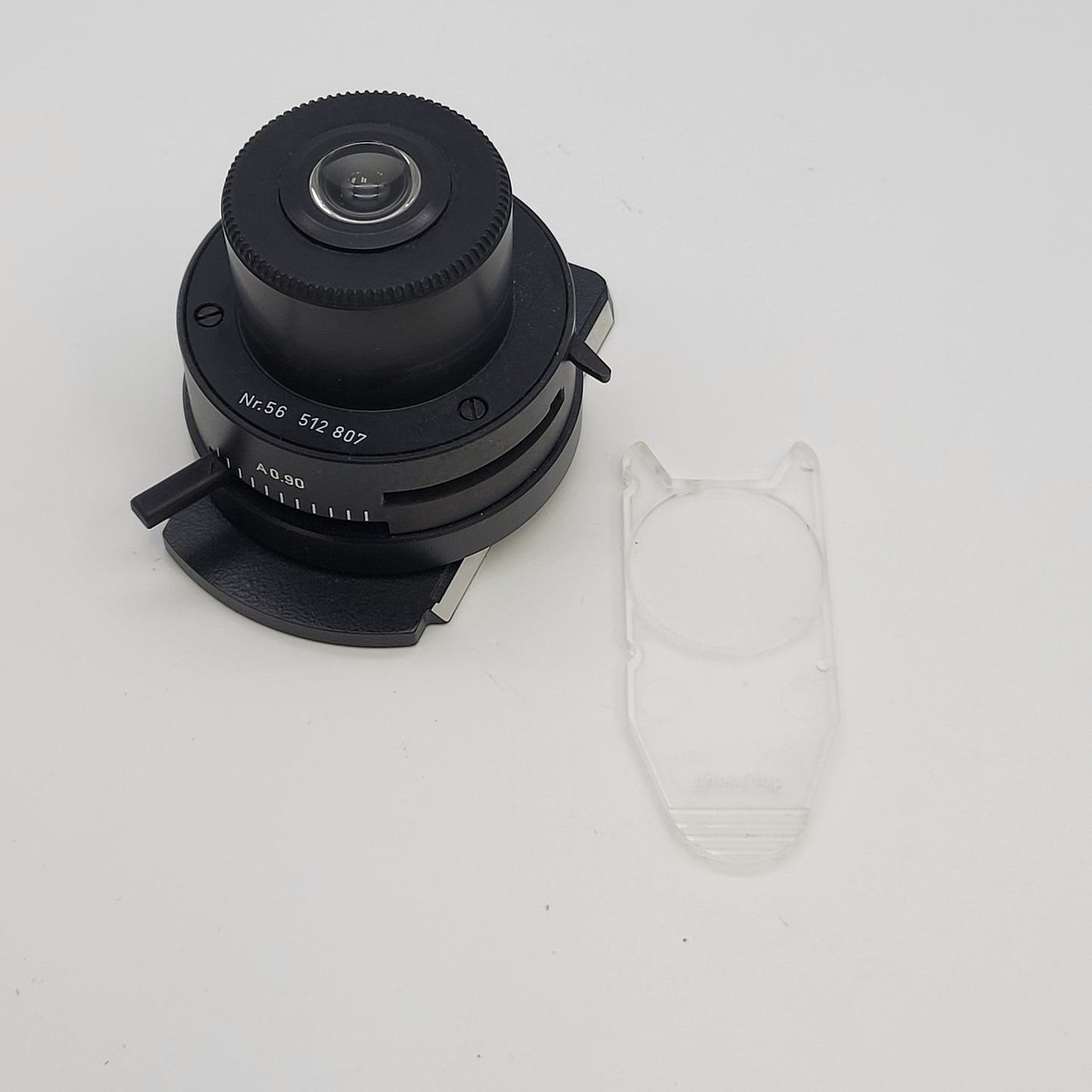 Leitz Microscope Abbe Condenser Nr. 56 512807 with Diffusion Filter - microscopemarketplace