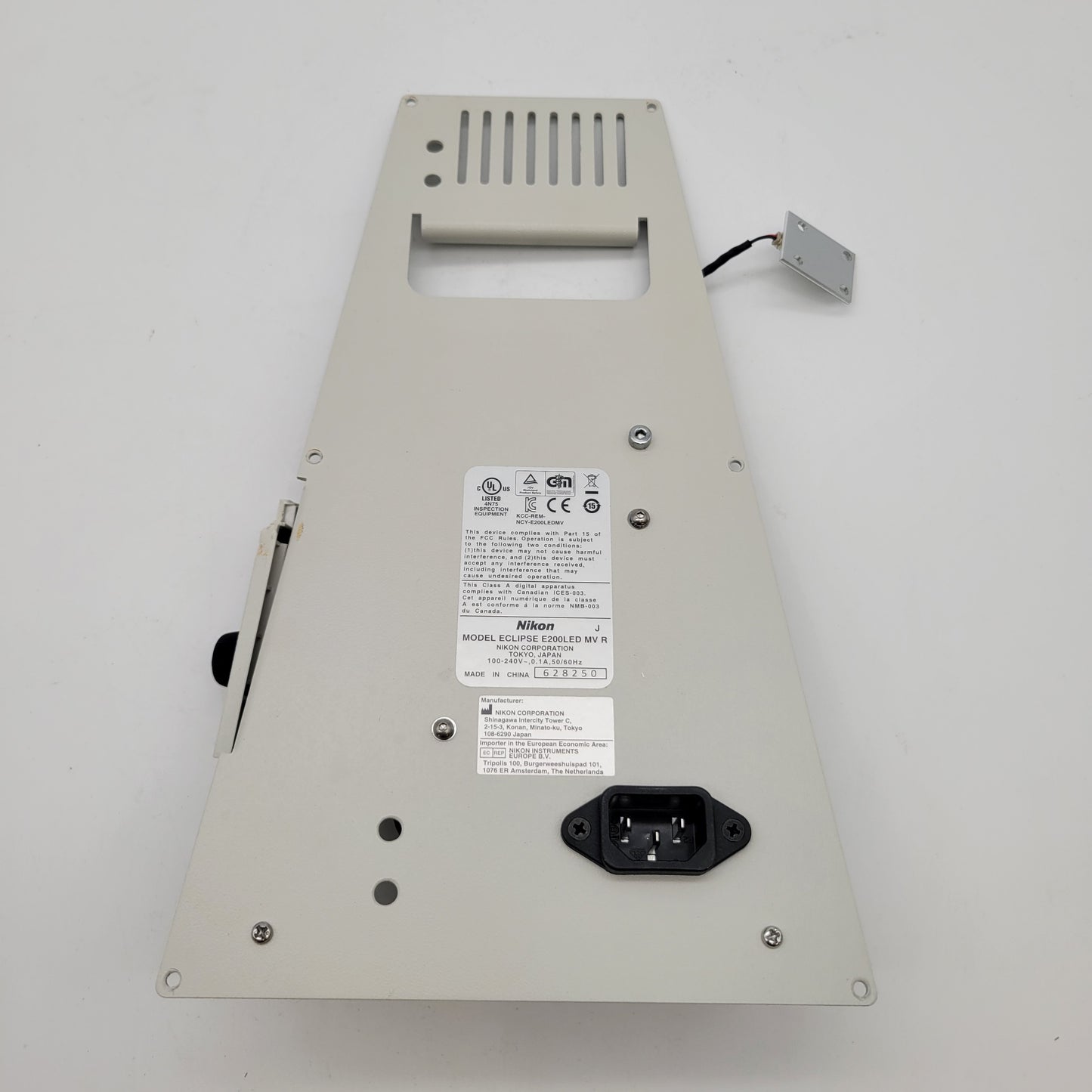 Nikon Microscope E200 LED Power Supply Lamp, Switch, Socket and Rheostat Replacement