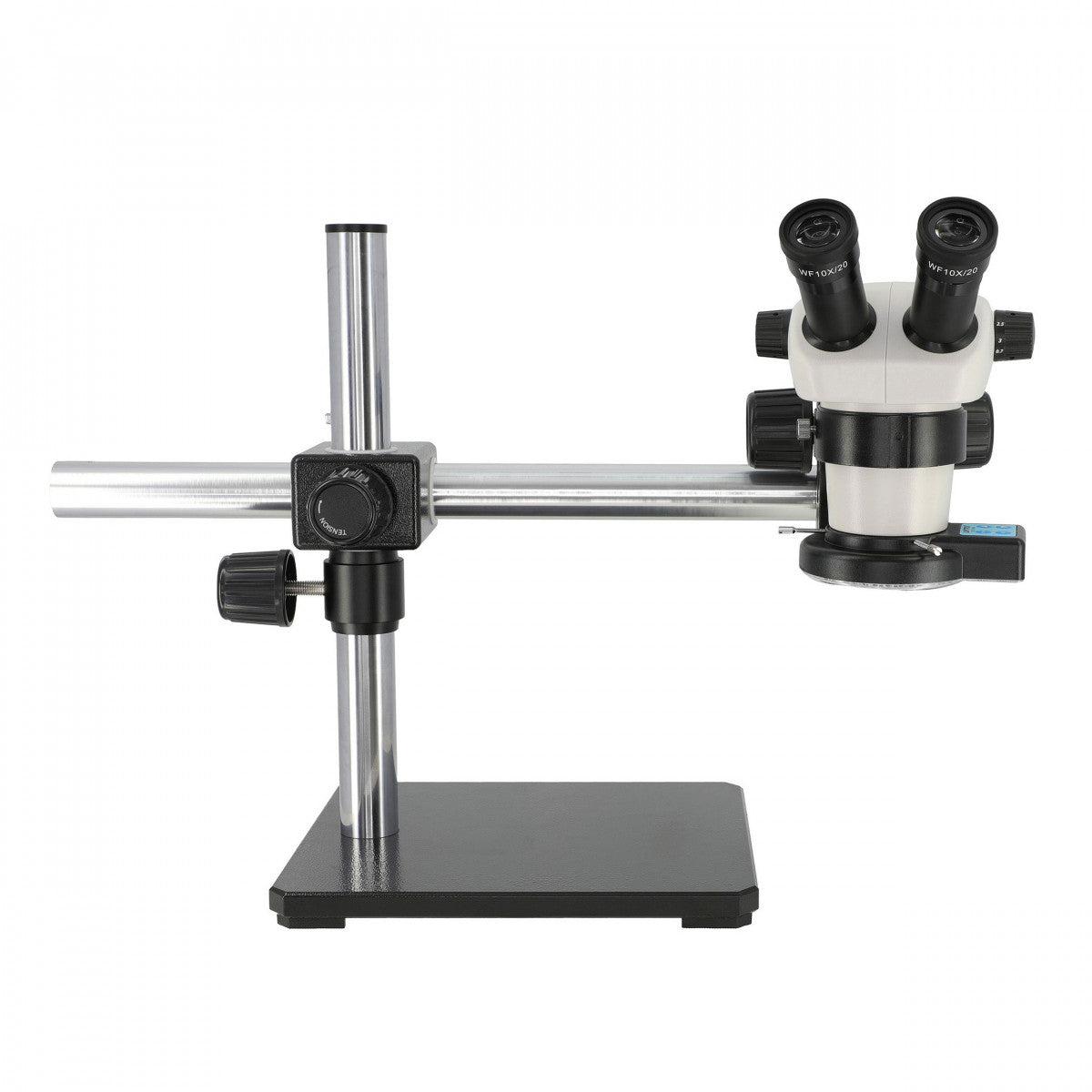 AccuScope 3075 Binocular Zoom Stereo Microscope, Boom Stand, LED Quad