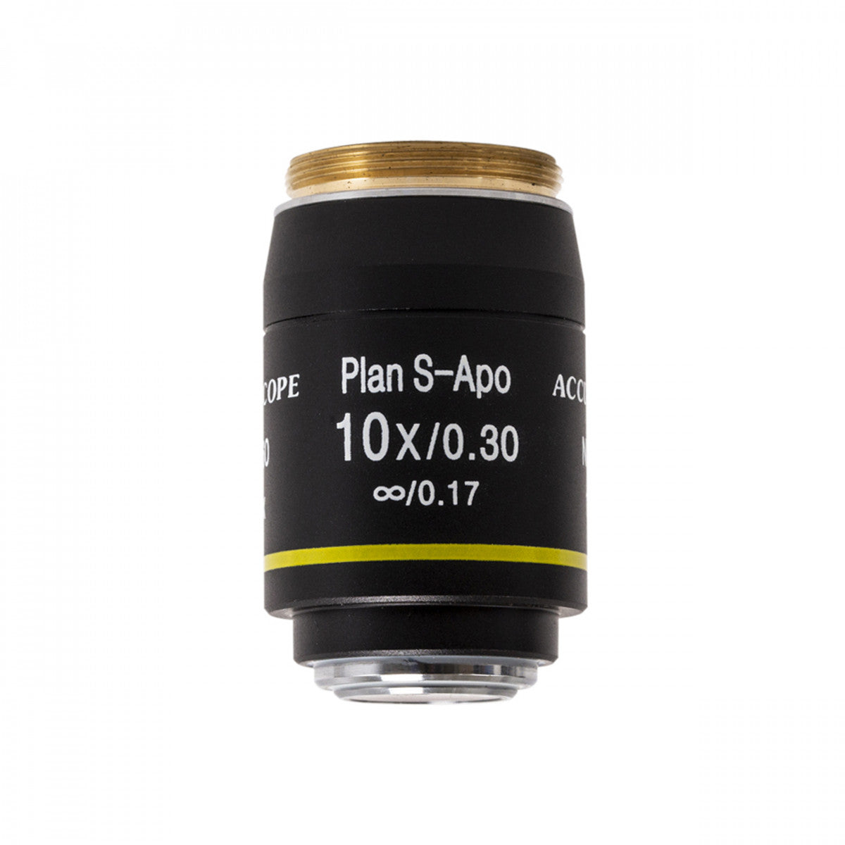 Accu-scope Microscope 10x NIS Plan S-APO objective, N.A. 0.30, W.D. 8.1mm - microscopemarketplace