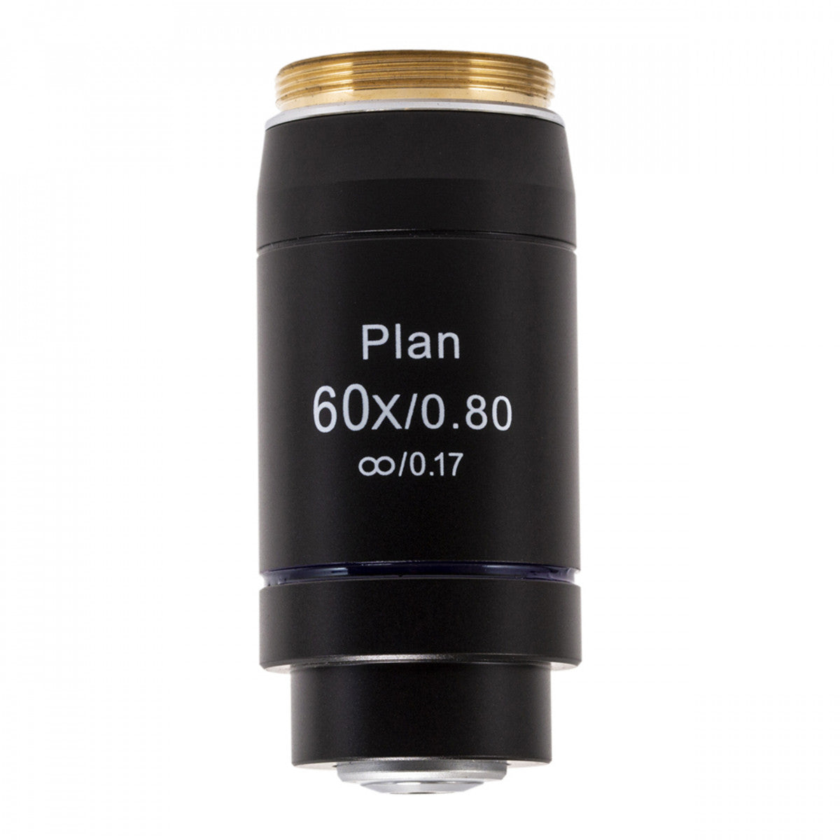 Accu-scope Microscope 60xR NIS Plan achromat objective, N.A. 0.80, W.D. 0.30mm - microscopemarketplace