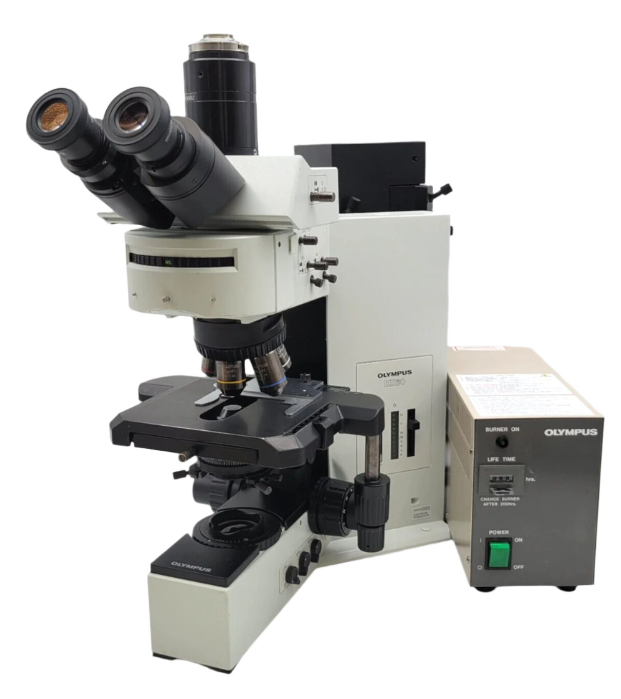 Olympus Microscope BX60 w. Fluorescence, Fluorite Objectives