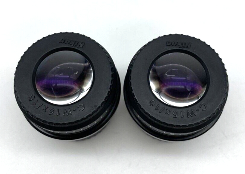 Nikon Microscope C-W15x Eyepieces for Stereo Microscope - microscopemarketplace