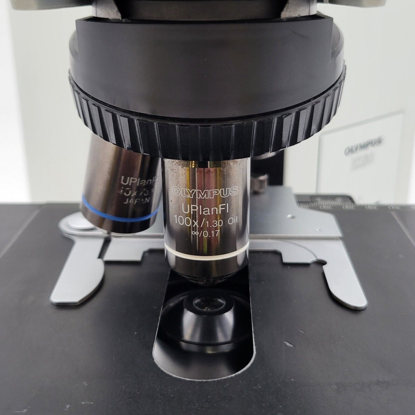Olympus Microscope BX50 with Fluorite Objectives & Trinocular Head - microscopemarketplace