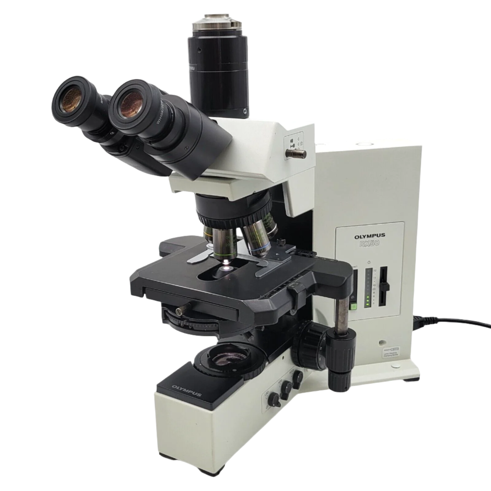 Olympus Microscope BX50 with Phase Contrast & Fluorite Objectives