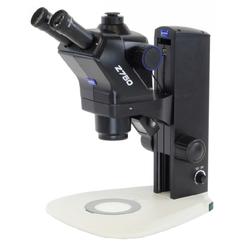 Unitron Z750 Zoom Trinocular Stereo Microscope on S-LED Stand | Model 75051 - Microscope Marketplace