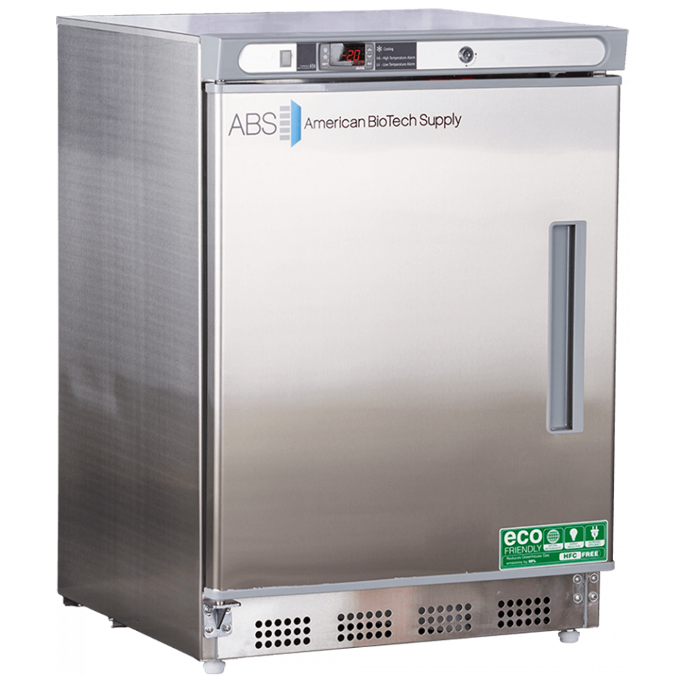 ABS 4.2 Cu. Ft. Premier Undercounter Stainless Steel Freezer Left Hinged ABT-HC-UCBI-0420SS-LH - microscopemarketplace