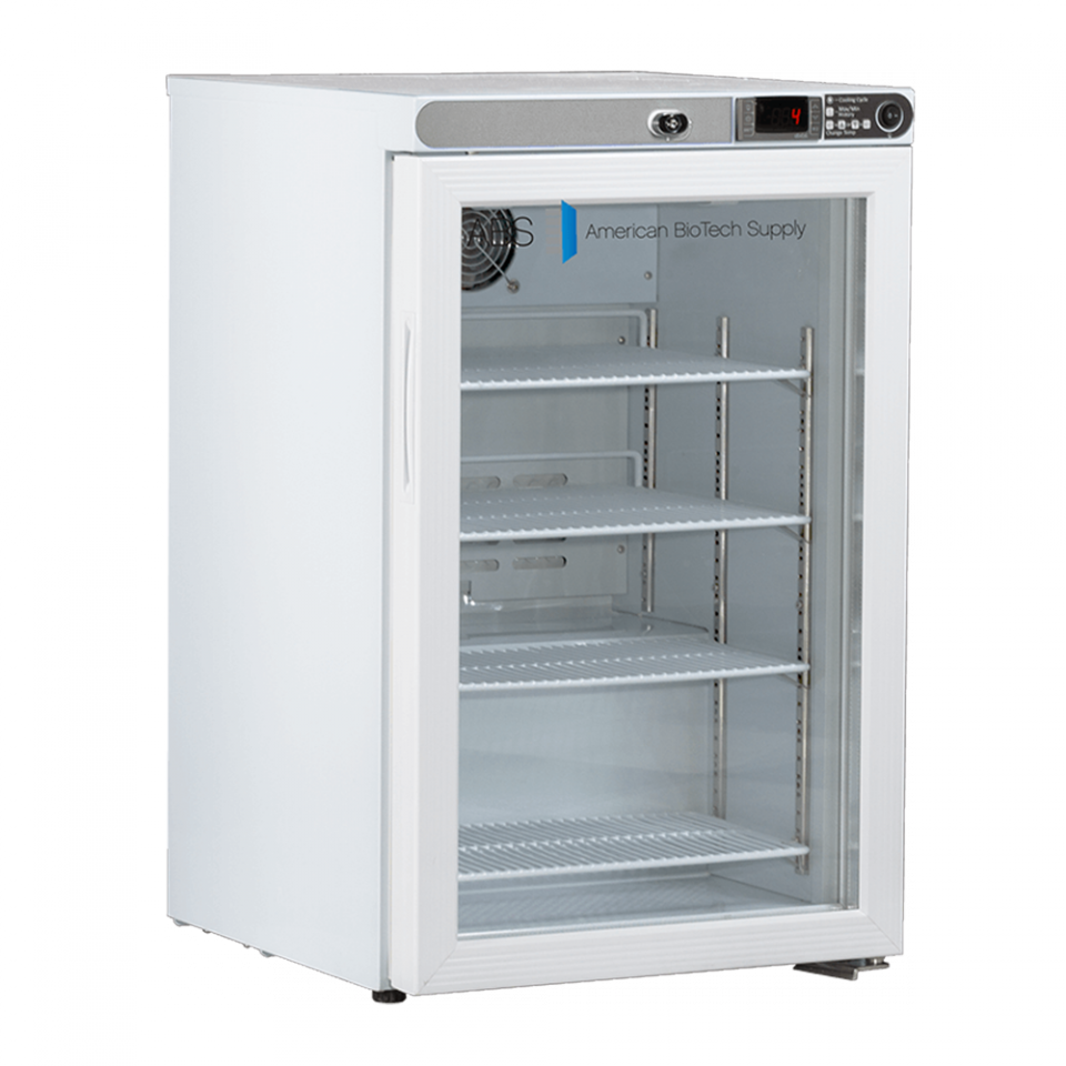 ABS 2.5 Cu Ft Premier Undercounter Glass Door Refrigerator Freestanding ABT-HC-UCFS-0204G - microscopemarketplace