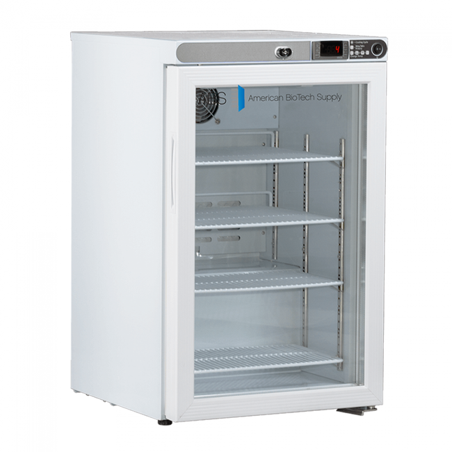 ABS 2.5 Cu Ft Premier Undercounter Glass Door Refrigerator Freestanding ABT-HC-UCFS-0204G - microscopemarketplace