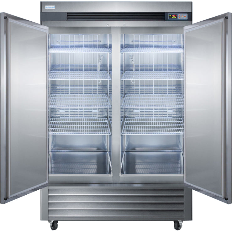 Accucold 49 Cu.Ft. Solid Double Door Upright Pharmacy Freezer | Model AFS49ML - microscopemarketplace