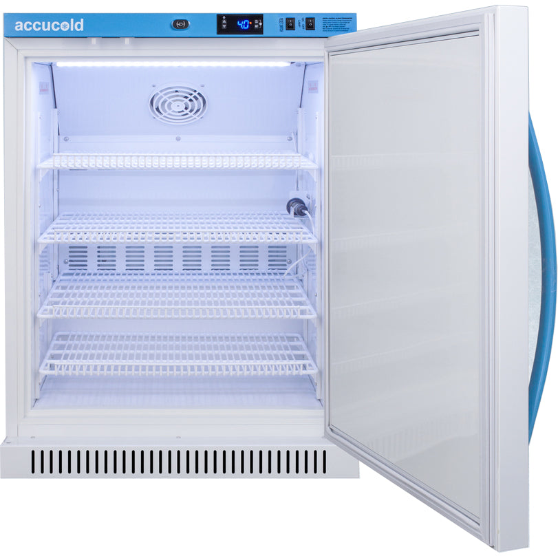 Accucold 6 Cu.Ft. Solid Door, ADA Height Laboratory Refrigerator | Model ARS6ML - microscopemarketplace