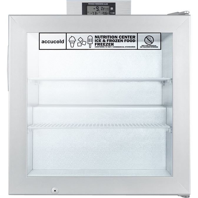 Accucold 2.0 Cu.Ft. Compact All-Freezer, Glass Door | Model SCFU386NZ - microscopemarketplace