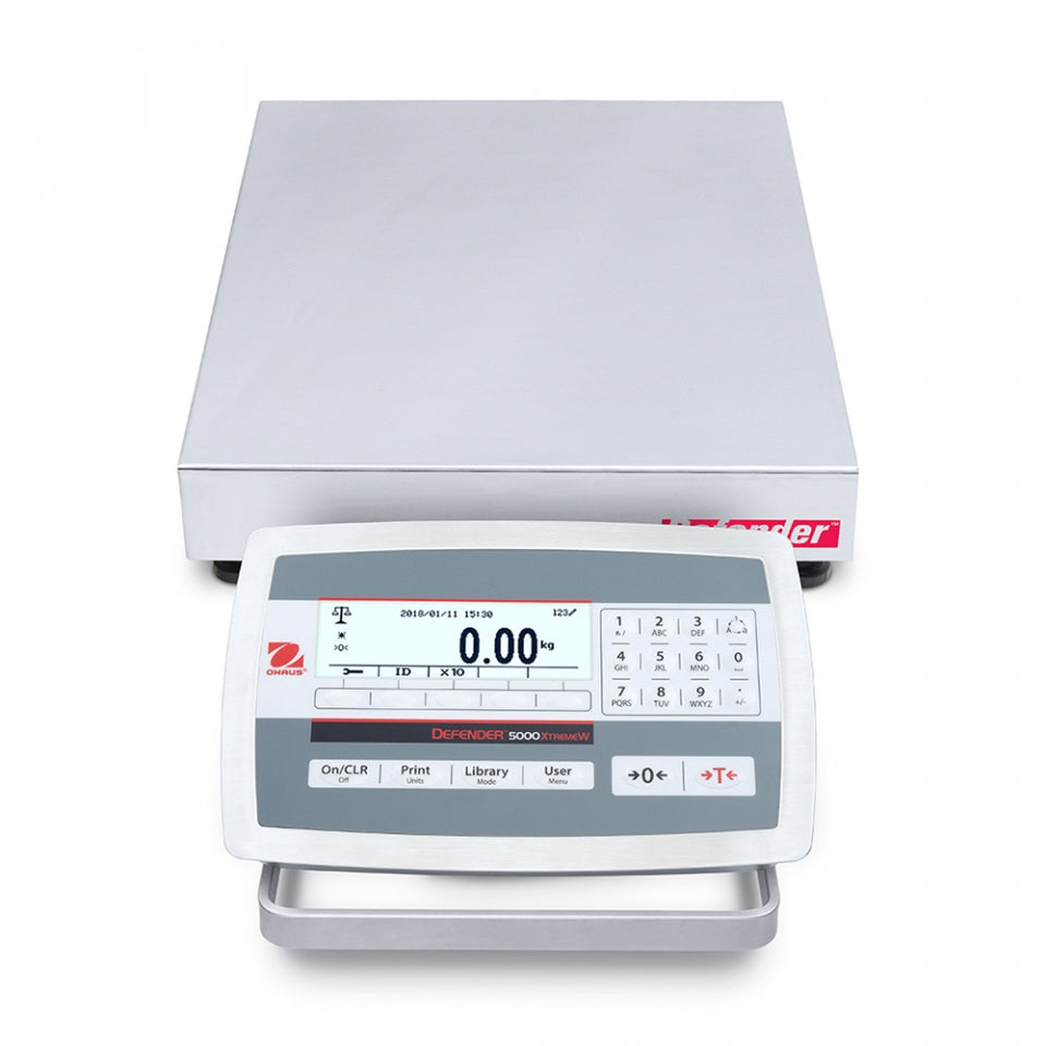Ohaus D52XW12WQR5 Defender 5000 Low Profile, Washdown Bench Scales - microscopemarketplace