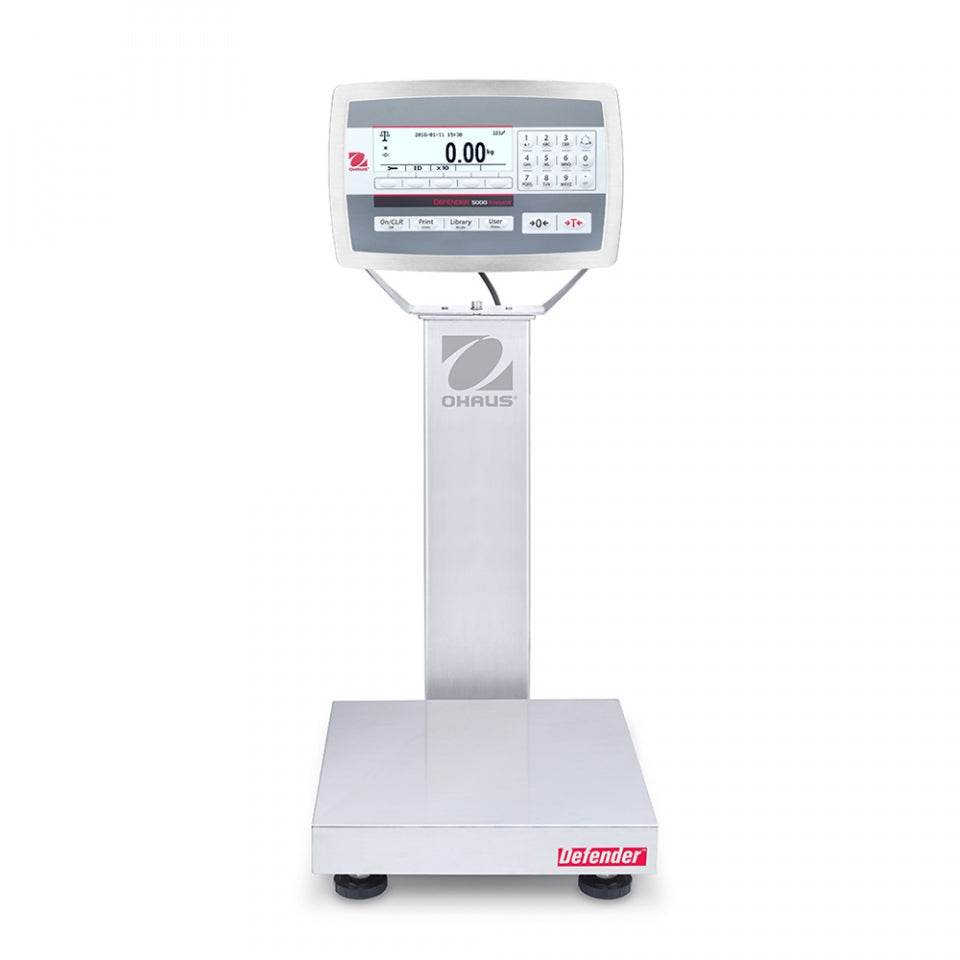 Ohaus D52XW5WQS6 Column Mount, Washdown Bench Scales - microscopemarketplace