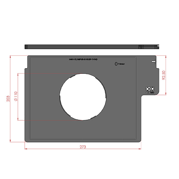 Okolab OLYMPUS IX SUSP T PAD FULL STAGE HEATER - microscopemarketplace
