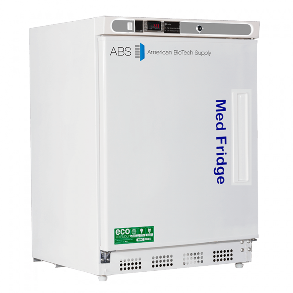 ABS 4.6 Cu Ft Pharmacy Undercounter Refrigerator-Left Hinged PH-ABT-HC-UCBI-0404-LH - microscopemarketplace