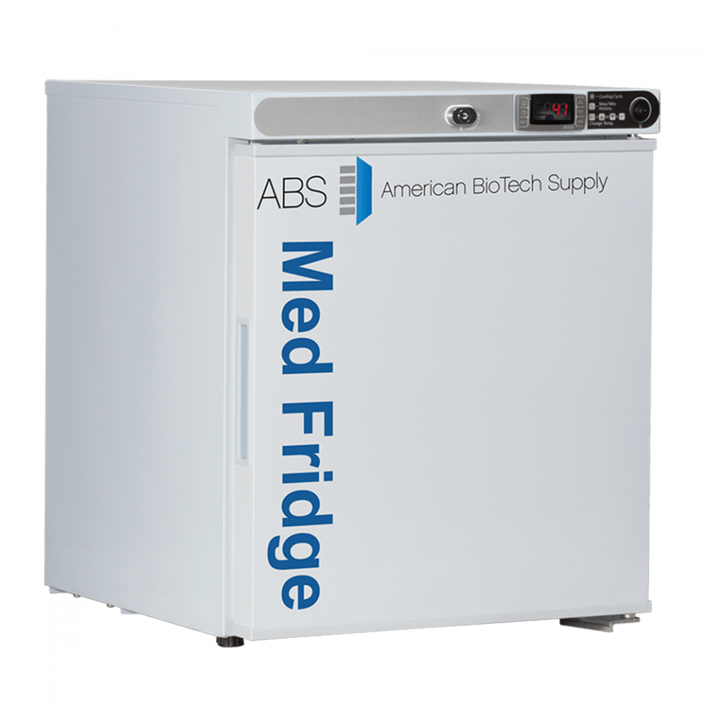 ABS 1 Cu Ft Pharmacy Refrigerator-Left Hinged PH-ABT-HC-UCFS-0104-LH - microscopemarketplace