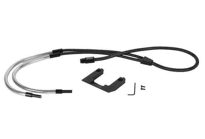 Schott Combo Dual Gooseneck & Olympus SZX Bracket | A08512 - Microscope Marketplace