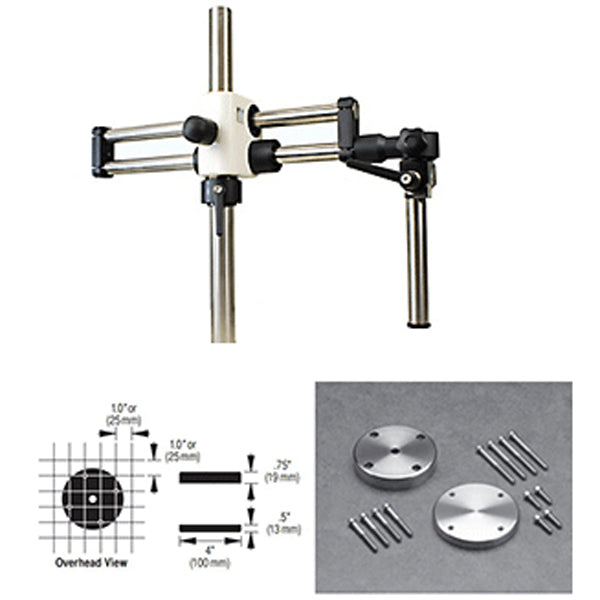 Diagnostic Instruments SMS20-6-TM Heavy Duty Ball Bearing Boom Stand for Zeiss Stereo Microscopes with Table Mount - microscopemarketplace