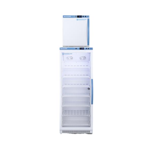 Accucold 24" Wide Performance Series All-Refrigerator/All-Freezer Combination | Model ARG12PV-AFZ1PVSTACKLHD - Microscope Marketplace