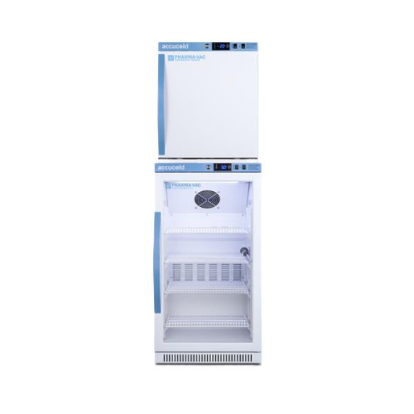 Accucold 20" Wide Performance Series All-Refrigerator/All-Freezer | Model ARG31PVBIADA-AFZ1PVSTACK - Microscope Marketplace