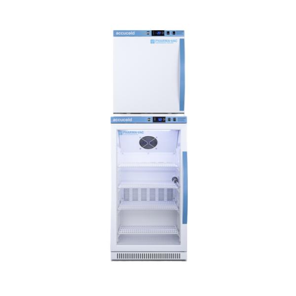 Accucold 20" Wide Performance Series All-Refrigerator/All-Freezer | Model ARG31PVBIADA-AFZ1PVSTACKLHD - Microscope Marketplace