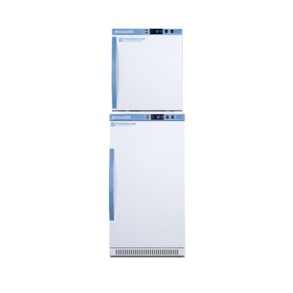 Accucold 20" Wide Performance Series All-Refrigerator/All-Freezer | Model ARS32PVBIADA-AFZ1PVSTACK - Microscope Marketplace