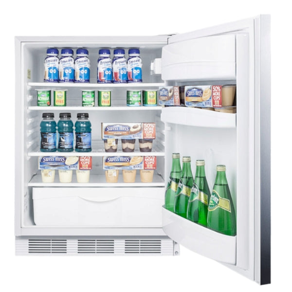 Accucold 24" Wide All-Refrigerator, ADA Compliant | Model FF6LW7SSHHADA - Microscope Marketplace