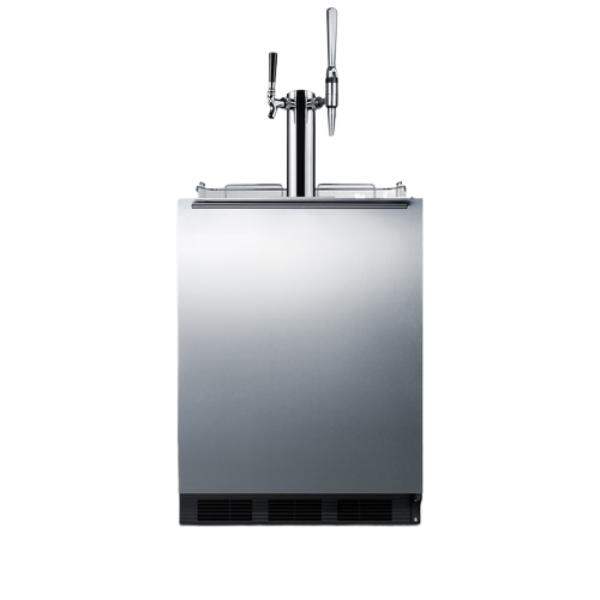 Accucold 24" Wide Built-In Coffee Kegerator, ADA Compliant | Model SBC58BLBIADACMTWIN - Microscope Marketplace