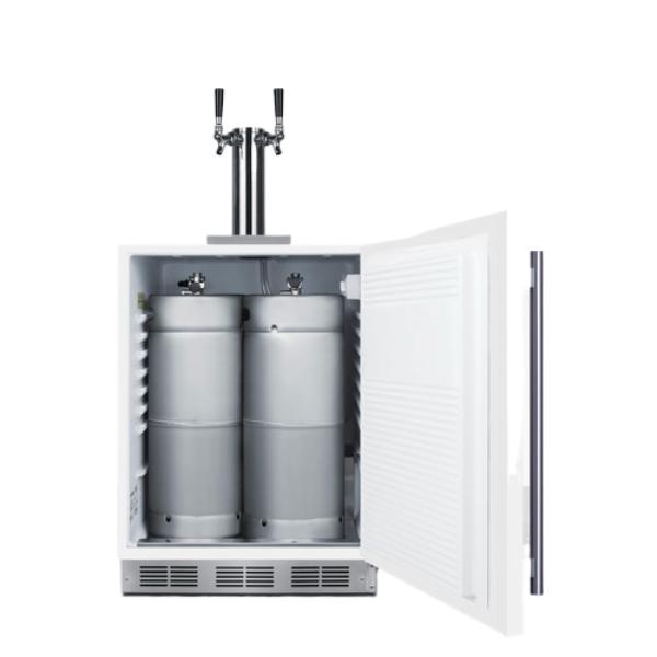 Accucold 24" Wide Built-In Wine Kegerator, ADA Compliant | Model SBC58WHBIADAWKDTWIN - Microscope Marketplace