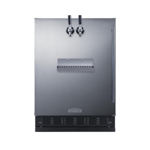 Accucold 24" Wide Front Tap Built-In Beer Kegerator | Model SBC7BRSFRTPLHD - Microscope Marketplace