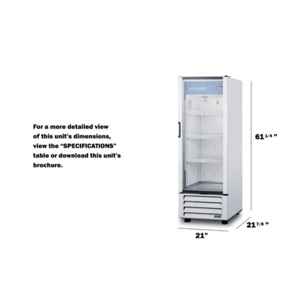 Accucold 21" Wide Commercial Beverage Refrigerator | Model SCR801G - Microscope Marketplace
