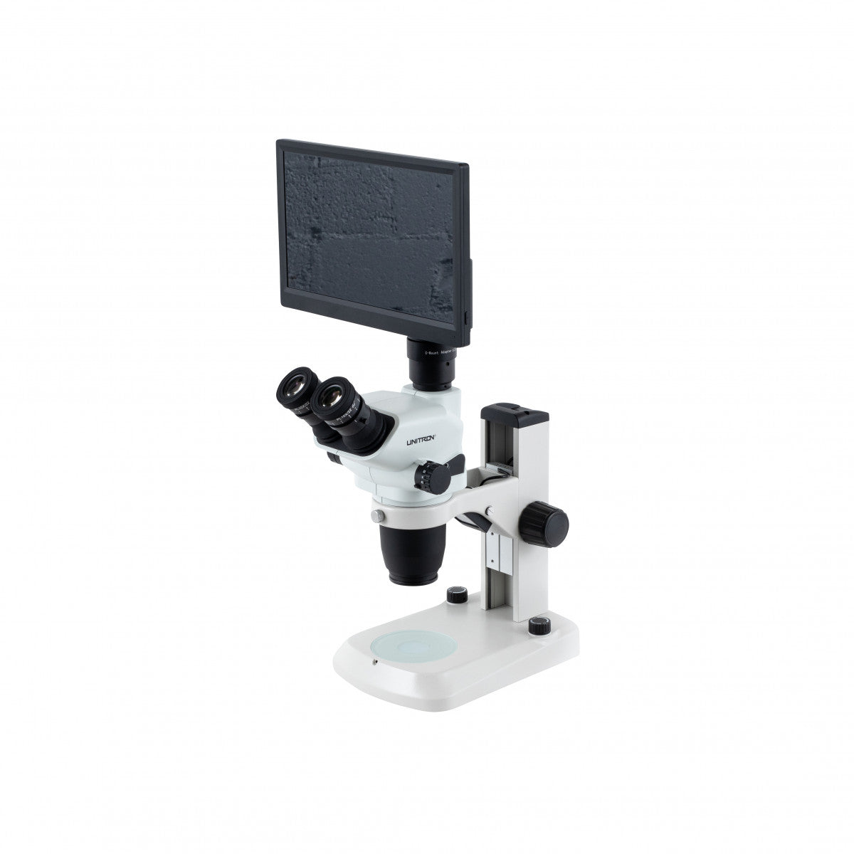 Unitron Z645 Zoom Stereo Microscope on E-LED Stand - microscopemarketplace
