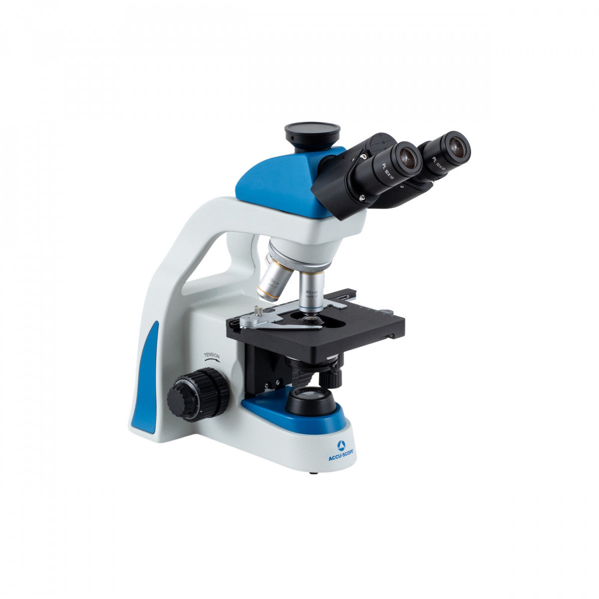 Accu-Scope EXC-100 Trinocular Microscope with 4x, 10x, 40x, and 100x Oil - microscopemarketplace