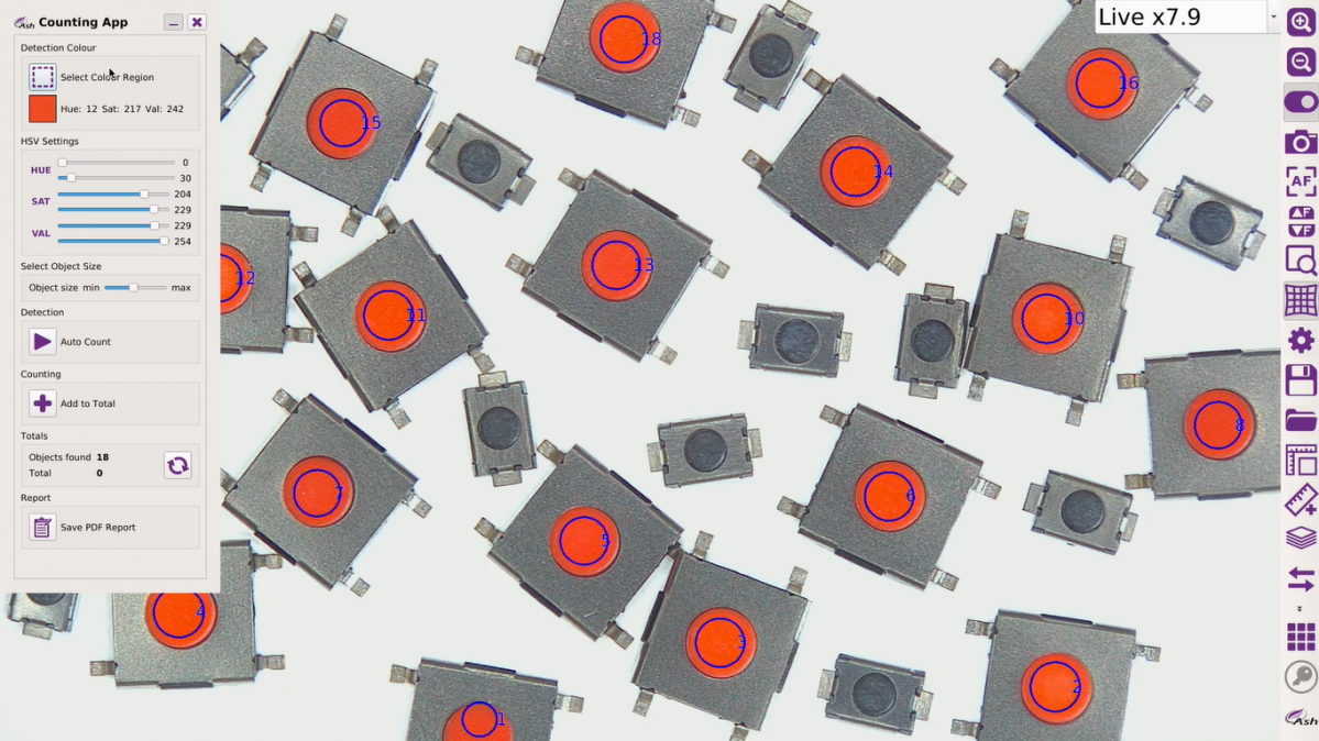 Omni 3 Object Counting App - microscopemarketplace