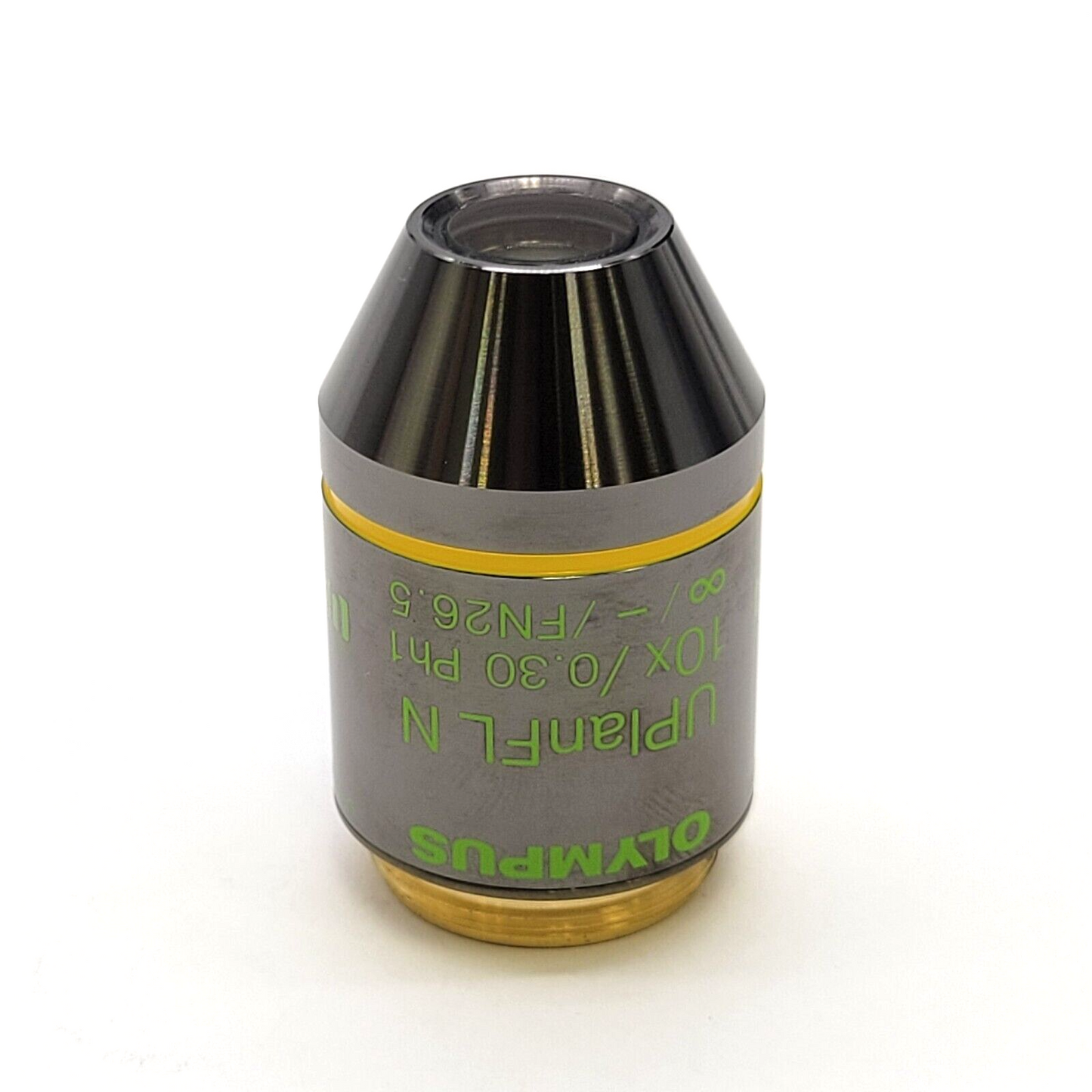 Olympus Microscope Objective UPlanFl N 10x Ph1 Phase Contrast Fluorite - microscopemarketplace