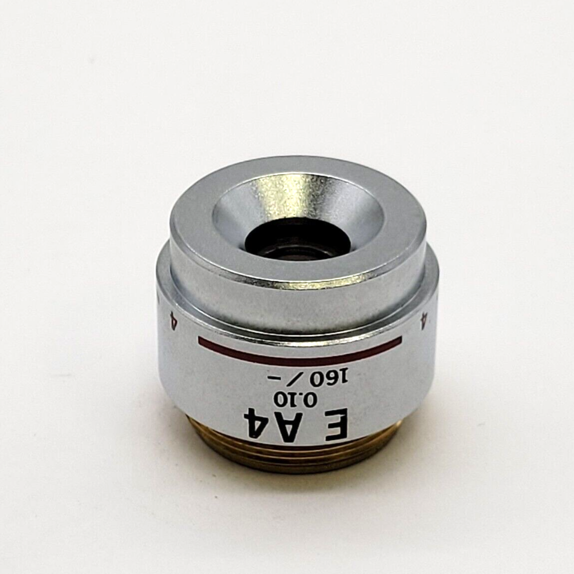 Olympus Microscope Objective E A4 4x 160/- - microscopemarketplace