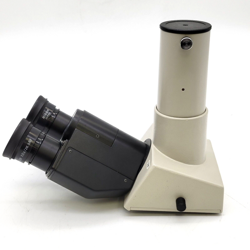 Nikon Microscope UW Ultra Wide Trinocular Head with CFUWN 10x/26.5 Eyepieces - microscopemarketplace
