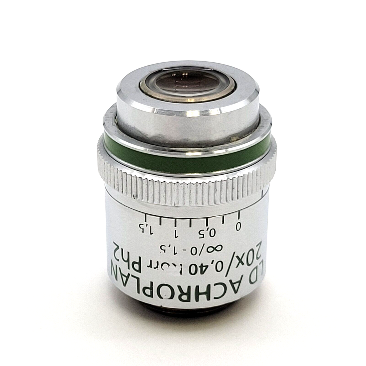 Zeiss Microscope Objective LD Achroplan 20x Ph2 with Correction Phase Contrast - microscopemarketplace