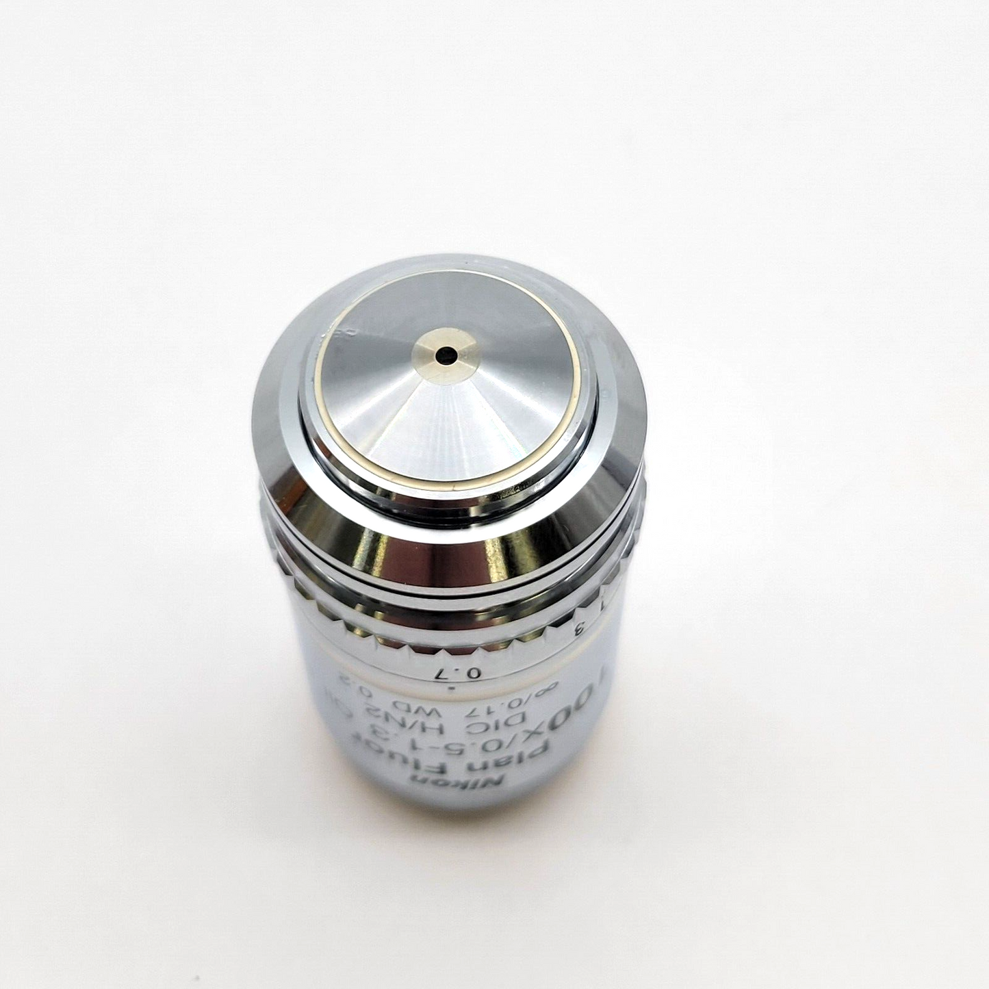 Nikon Microscope Objective CFI Plan Fluor 100x / 0.5-1.3 Oil Iris DIC ∞/0.17 - microscopemarketplace
