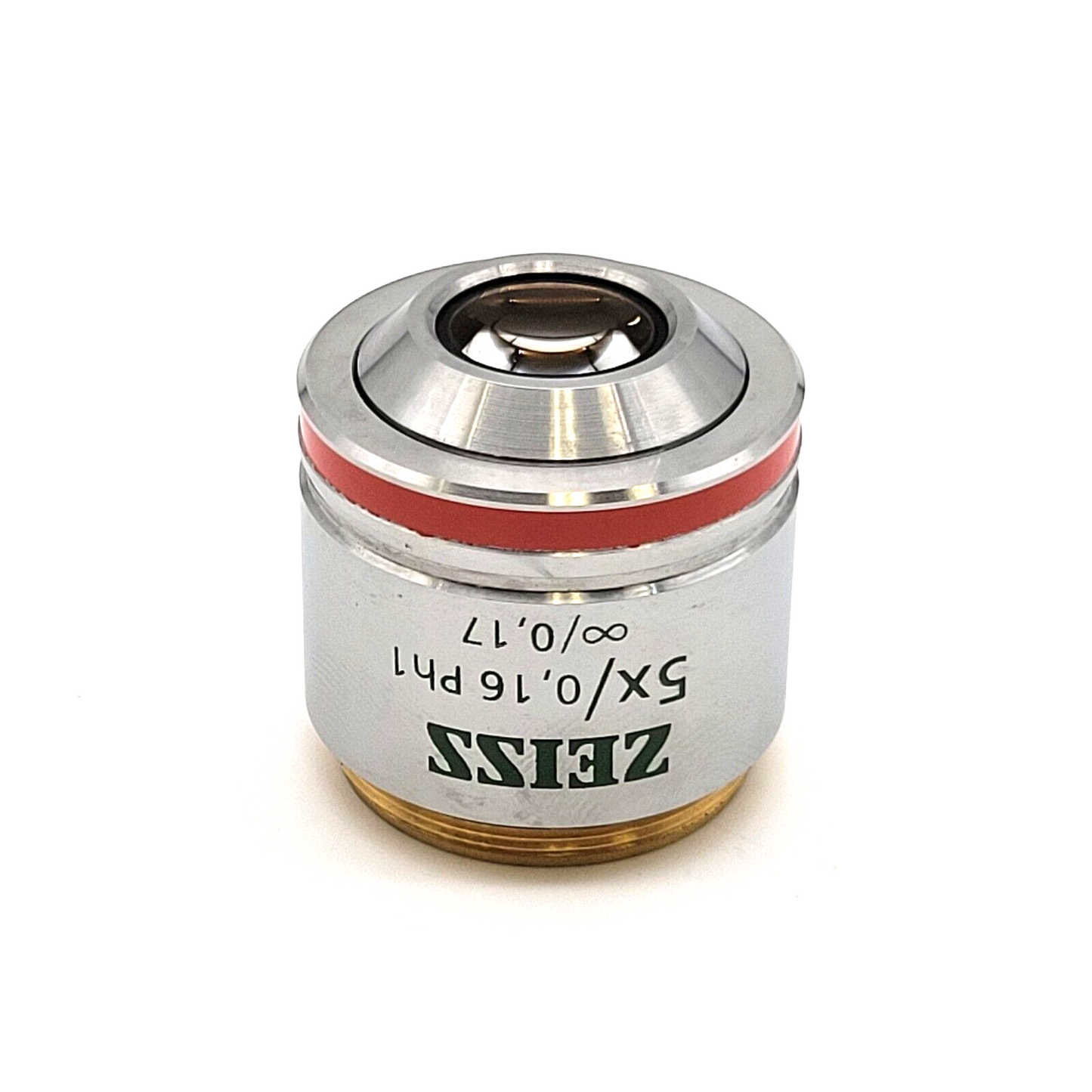Zeiss Microscope Objective EC Plan Neofluar 5x Ph1 420331-9911 Phase Contrast - microscopemarketplace
