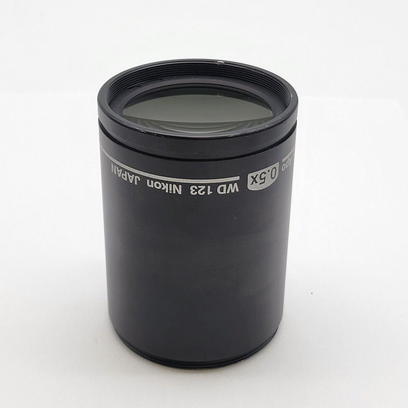 Nikon Stereo Microscope Objective Plan Apo 0.5x WD 123 Lens - microscopemarketplace