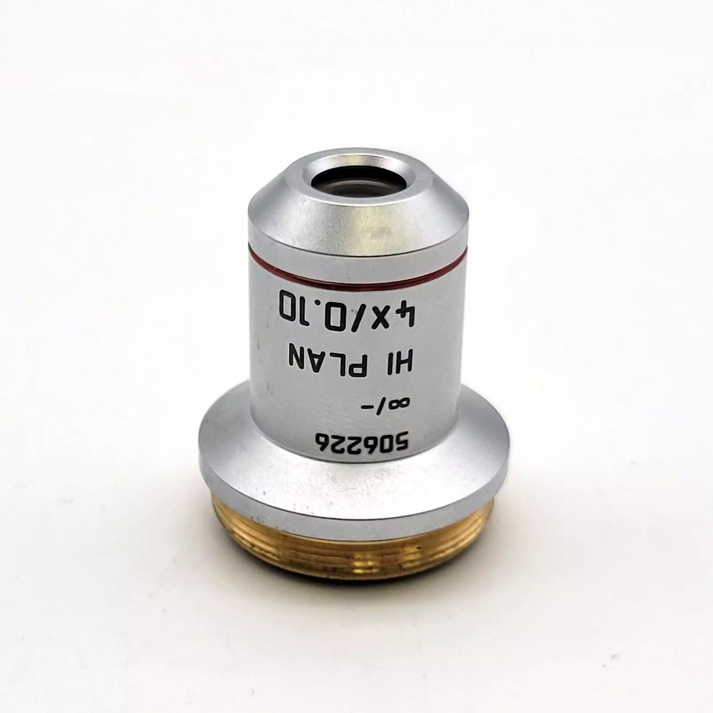 Leica Microscope Objective HI Plan 4x ∞/- 506226 - microscopemarketplace