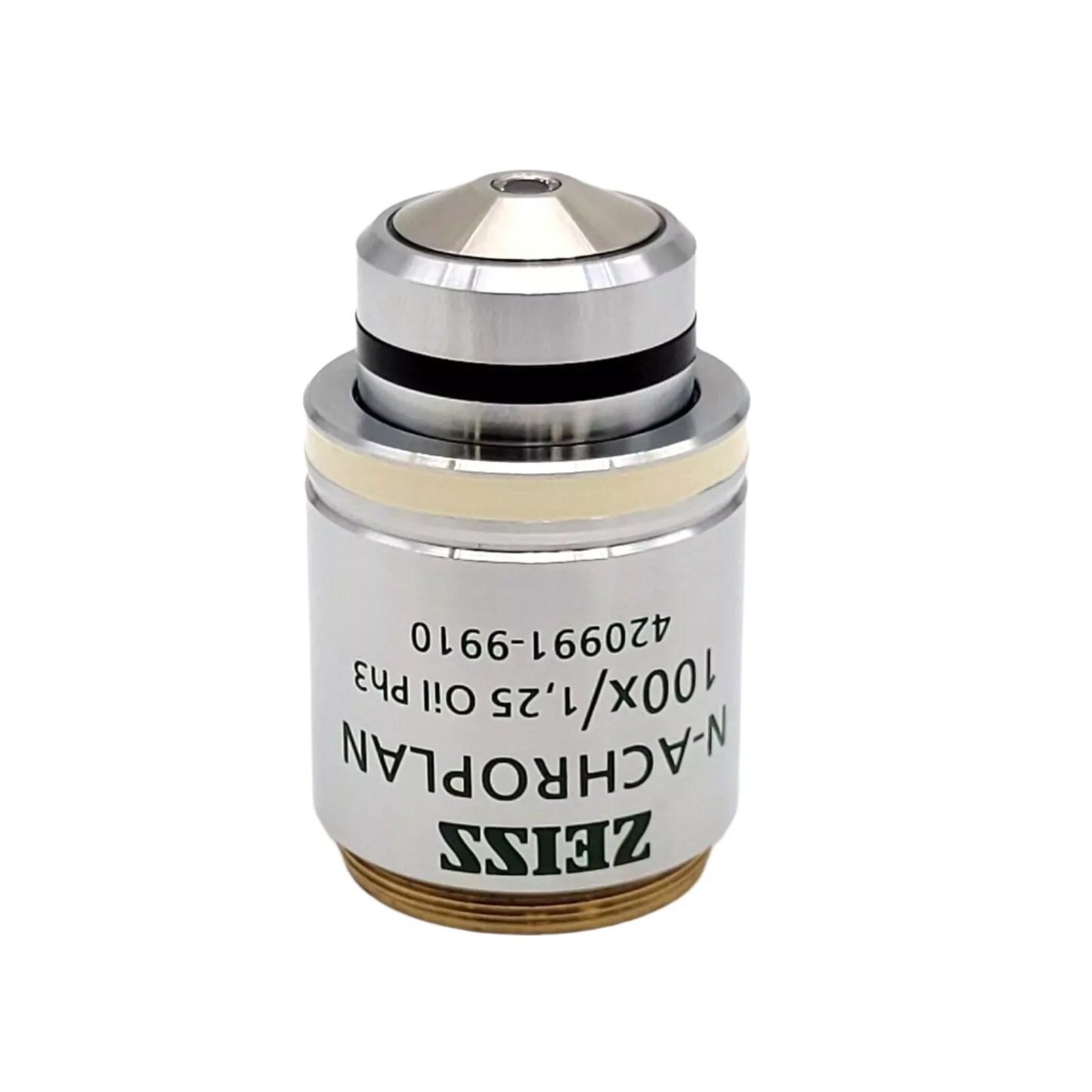 Zeiss Microscope Objective N Achroplan 100x 1.25 Oil Ph3 M27 420991-9910 - microscopemarketplace