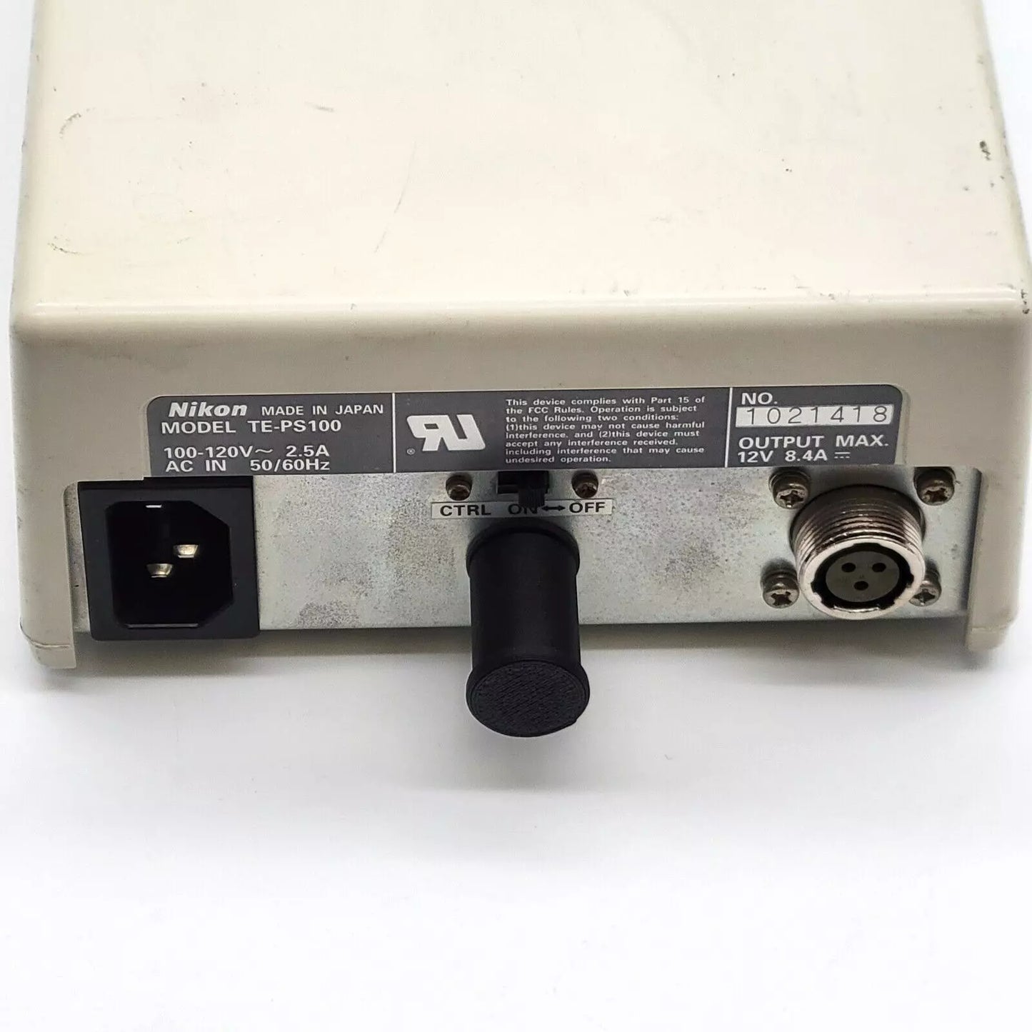 Nikon Microscope TE-PS100 Power Supply Replacement Plug - microscopemarketplace