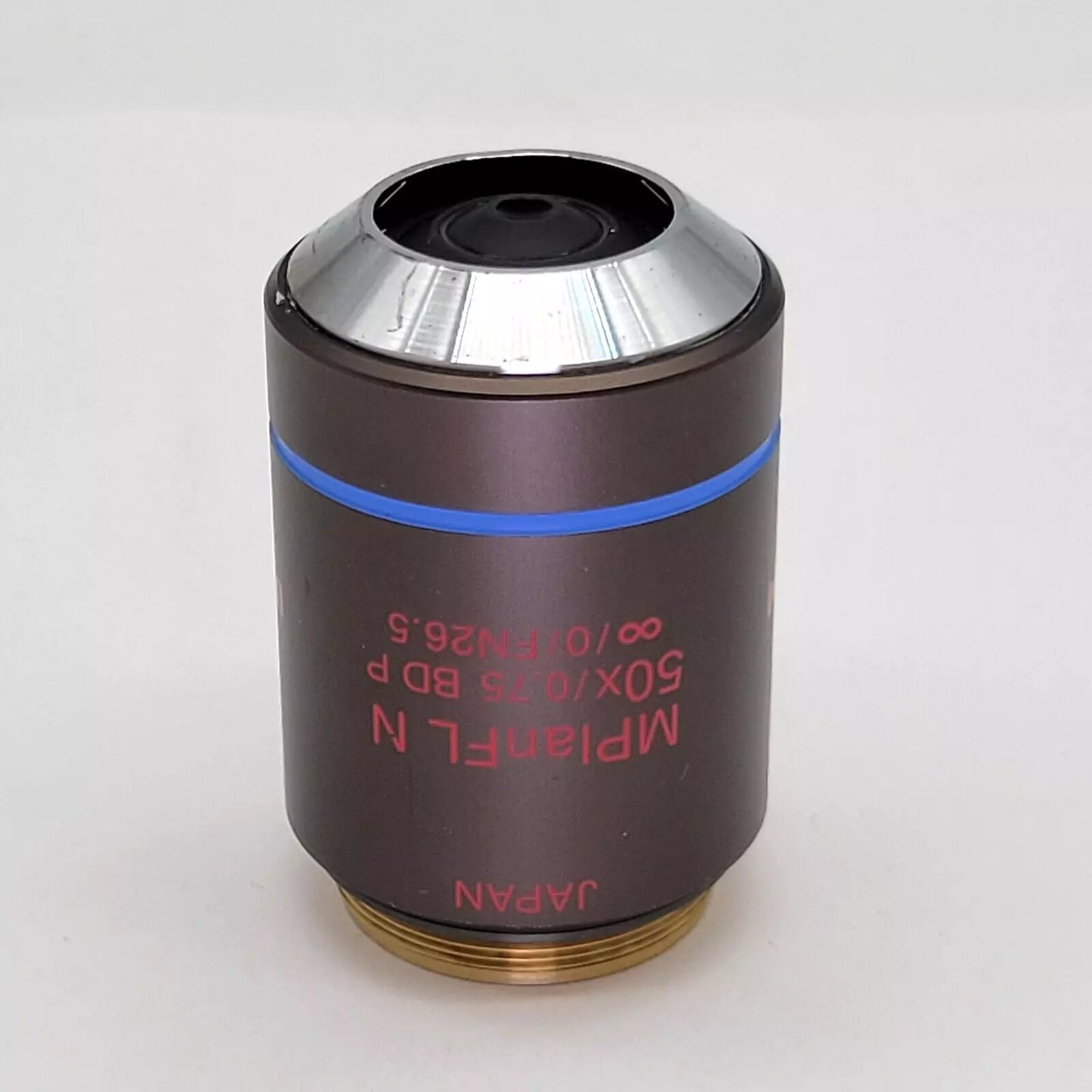 Olympus Microscope Objective MPlanFL N 50x BD P Pol - microscopemarketplace
